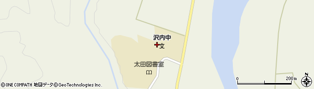 西和賀町立沢内中学校周辺の地図