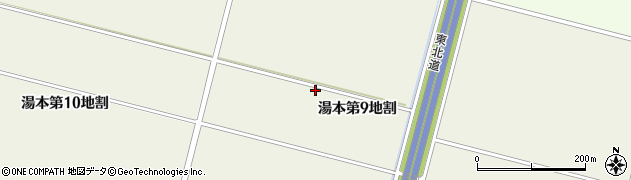 岩手県花巻市湯本第９地割周辺の地図