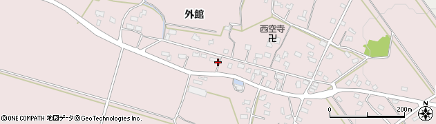秋田県美郷町（仙北郡）畑屋（外館）周辺の地図