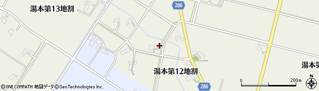 岩手県花巻市湯本（第１２地割）周辺の地図