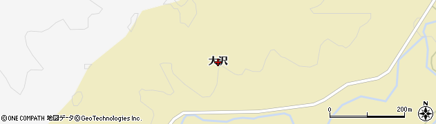 秋田県由利本荘市葛岡（大沢）周辺の地図