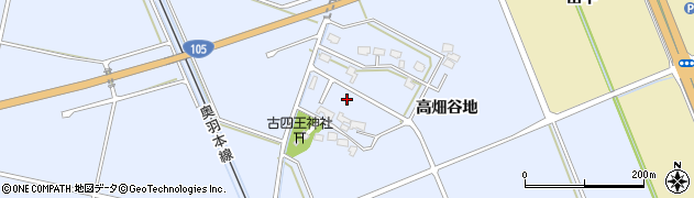 秋田県大仙市大曲（古四王際）周辺の地図