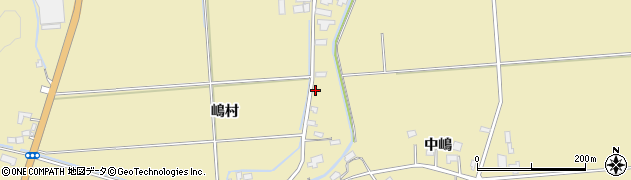 秋田県大仙市大曲西根（嶋村）周辺の地図