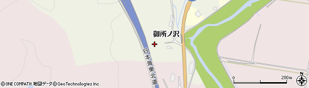 秋田県由利本荘市米坂道下周辺の地図