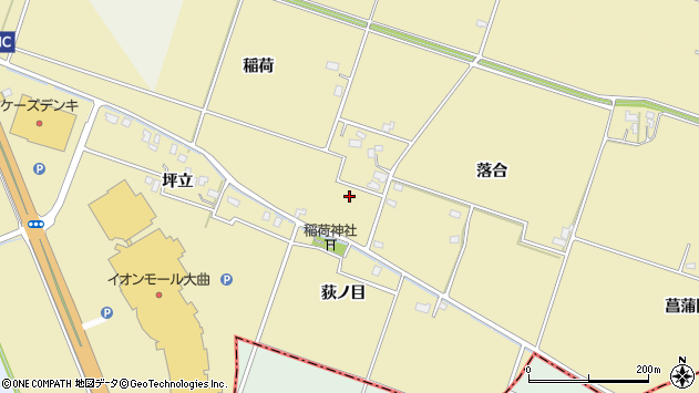 〒014-0033 秋田県大仙市和合の地図