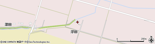 秋田県美郷町（仙北郡）畑屋（浮田）周辺の地図