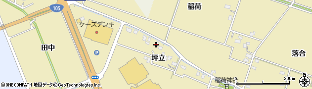 秋田県大仙市和合坪立周辺の地図