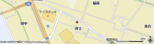 秋田県大仙市和合（坪立）周辺の地図