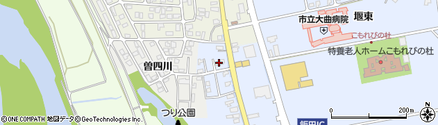秋田県大仙市飯田（家ノ前）周辺の地図