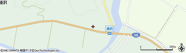 秋田県由利本荘市徳沢（大川原野）周辺の地図