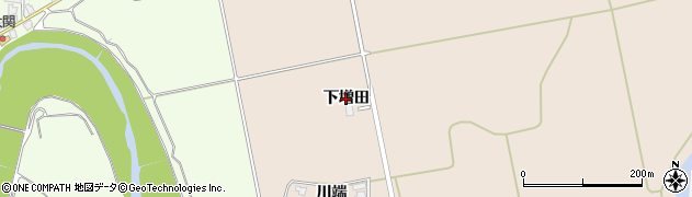 秋田県由利本荘市大内三川（下増田）周辺の地図