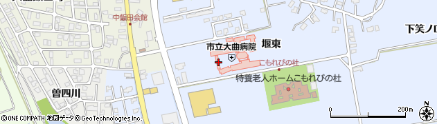 秋田県大仙市飯田堰東211周辺の地図