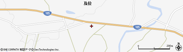 秋田県大仙市南外（及位）周辺の地図