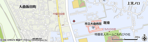 秋田県大仙市飯田堰東157周辺の地図