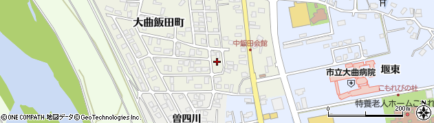 秋田県大仙市大曲飯田町18周辺の地図
