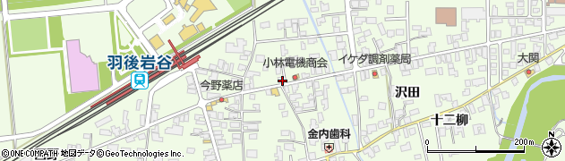 秋田県由利本荘市岩谷町日渡230周辺の地図