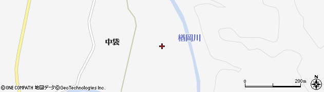 秋田県大仙市南外（東中袋）周辺の地図