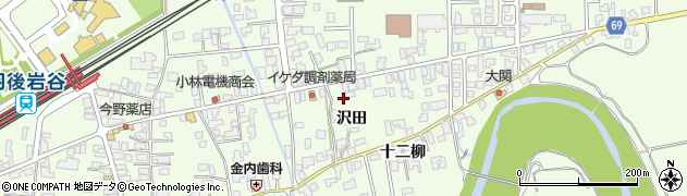 秋田県由利本荘市岩谷町日渡24周辺の地図