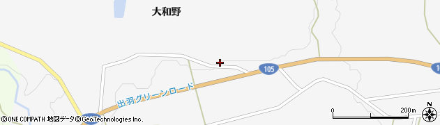 秋田県大仙市南外大和野154周辺の地図