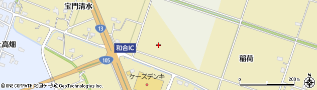 秋田県大仙市和合寺村周辺の地図