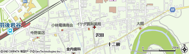 秋田県由利本荘市岩谷町日渡143周辺の地図