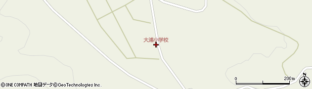 大浦小学校周辺の地図