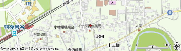 秋田県由利本荘市岩谷町日渡151周辺の地図