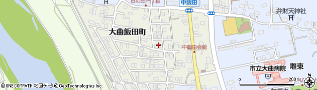 秋田県大仙市大曲飯田町16周辺の地図