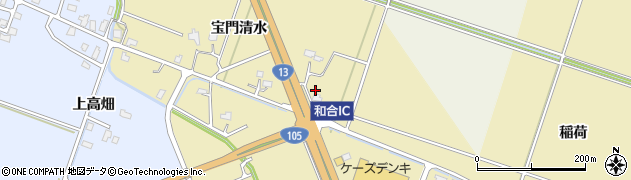 秋田県大仙市和合宝門清水32周辺の地図