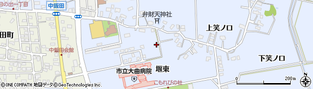 秋田県大仙市飯田堰東160周辺の地図