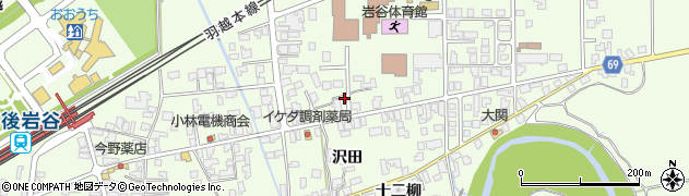 秋田県由利本荘市岩谷町日渡28周辺の地図