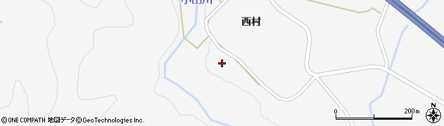 秋田県大仙市内小友西村84周辺の地図