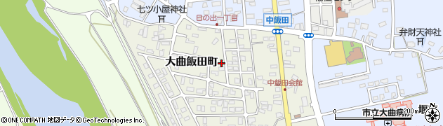 秋田県大仙市大曲飯田町周辺の地図