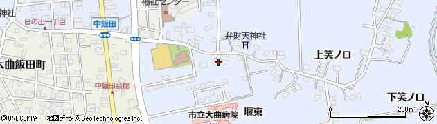 秋田県大仙市飯田堰東83周辺の地図