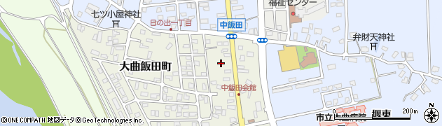 秋田県大仙市大曲飯田町19周辺の地図