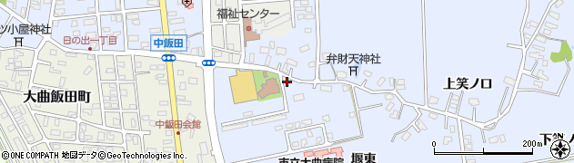 秋田県大仙市飯田堰東184周辺の地図