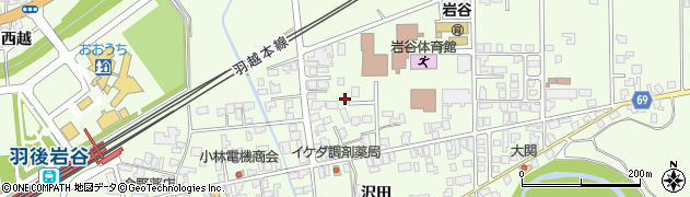 秋田県由利本荘市岩谷町日渡118周辺の地図