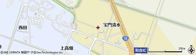 秋田県大仙市和合宝門清水29周辺の地図
