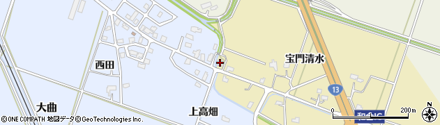 秋田県大仙市和合宝門清水7周辺の地図