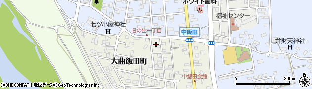 秋田県大仙市大曲飯田町12周辺の地図