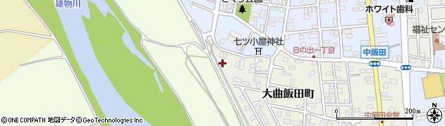 秋田県大仙市大曲飯田町1周辺の地図