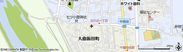 秋田県大仙市大曲飯田町2周辺の地図