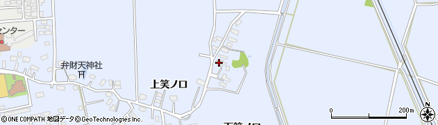 秋田県大仙市大曲（下笑ノ口）周辺の地図
