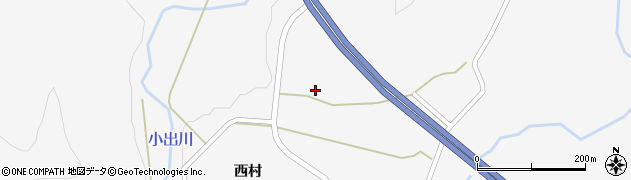 秋田県大仙市内小友（谷地田）周辺の地図