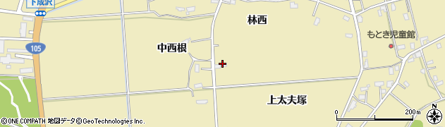 秋田県大仙市大曲西根（上太夫塚）周辺の地図