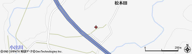 秋田県大仙市内小友松木田69周辺の地図