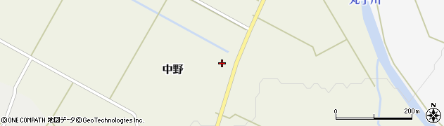 秋田県美郷町（仙北郡）中野（砂館）周辺の地図