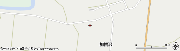 秋田県由利本荘市加賀沢（宮ノ越）周辺の地図