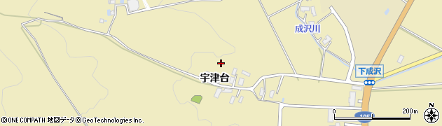 秋田県大仙市大曲西根宇津台周辺の地図