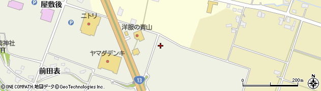 秋田県大仙市東川周辺の地図